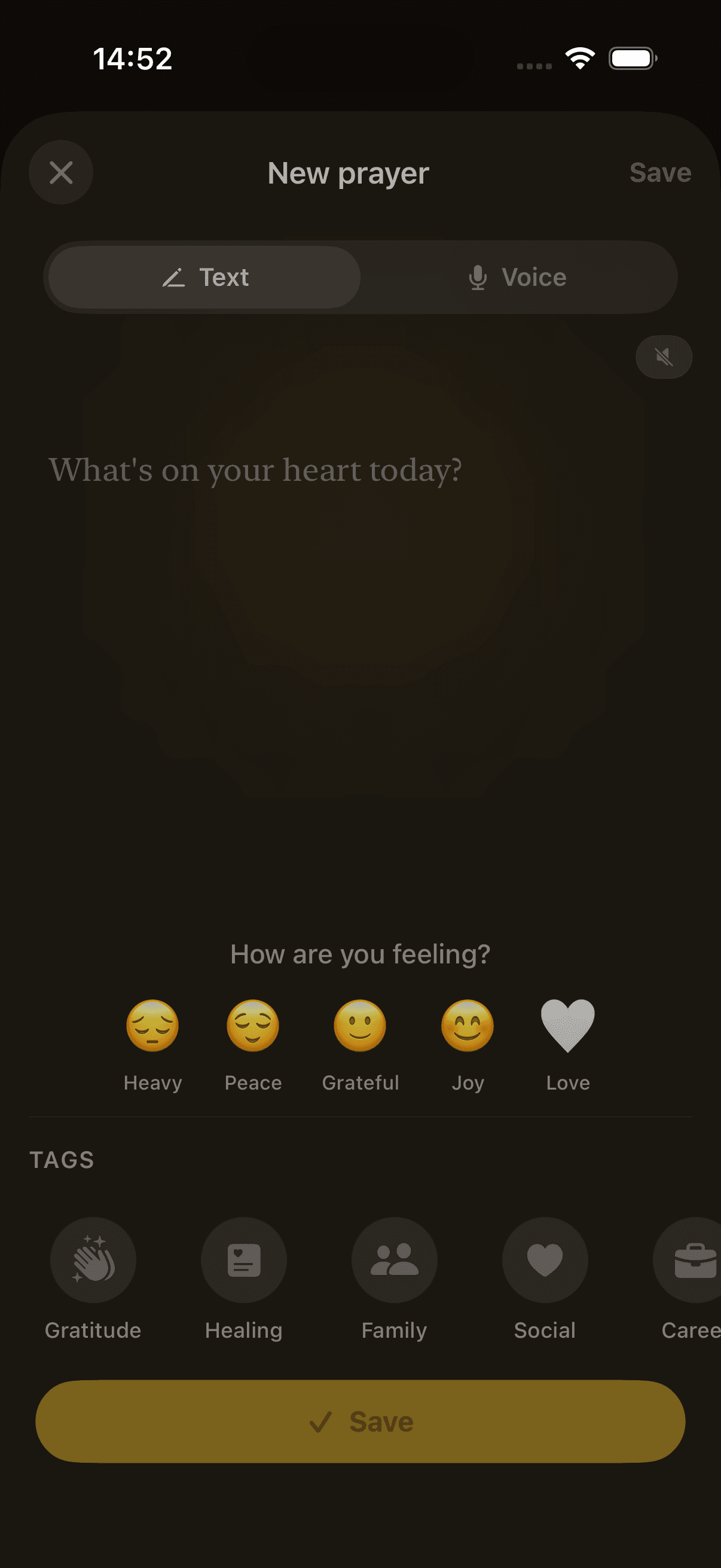 Amen App Prayer Types