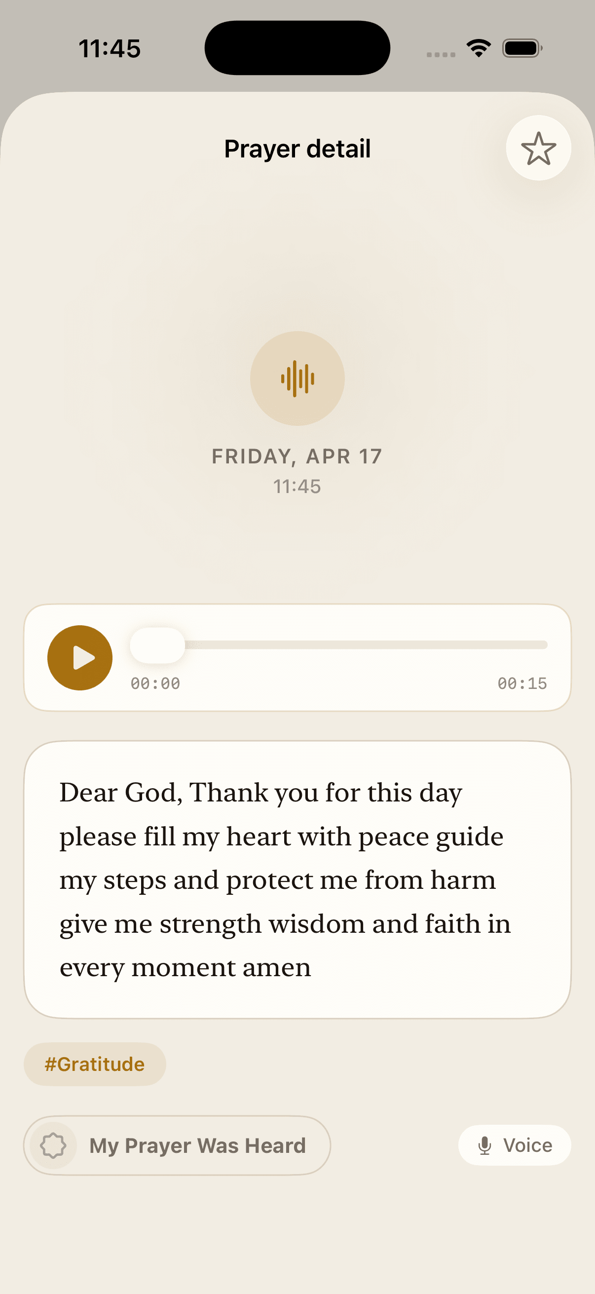 Amen Journal Entry Frame